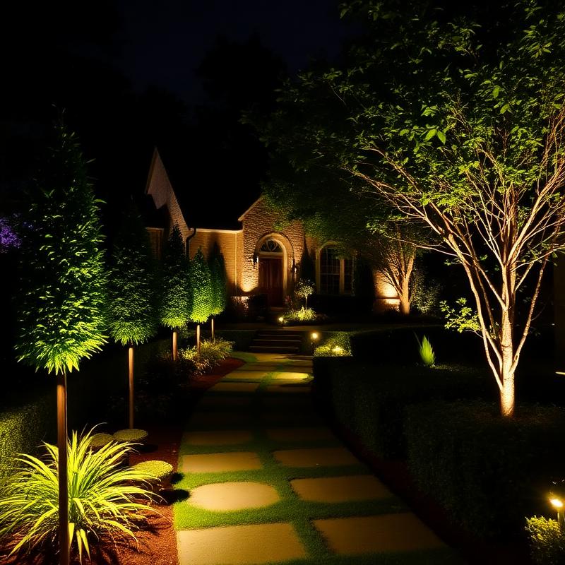 Garden lighting design